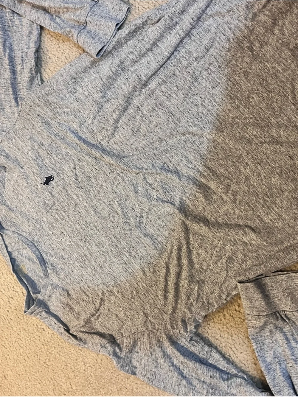 Polo Ralph Lauren Heather Gray Polo Logo Long Sleeve Tee men’s large